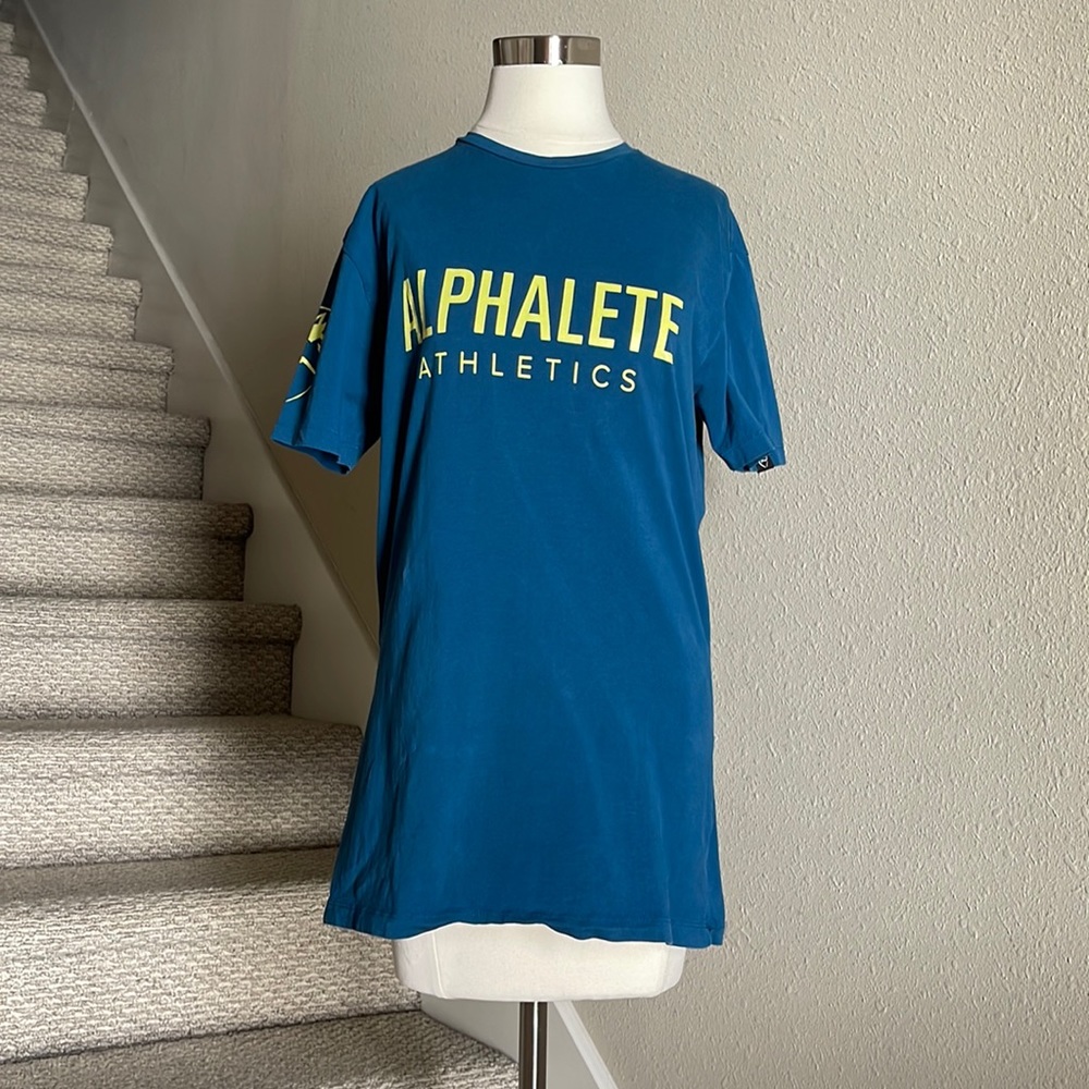 Alphalete Blue Short Sleeve Tee